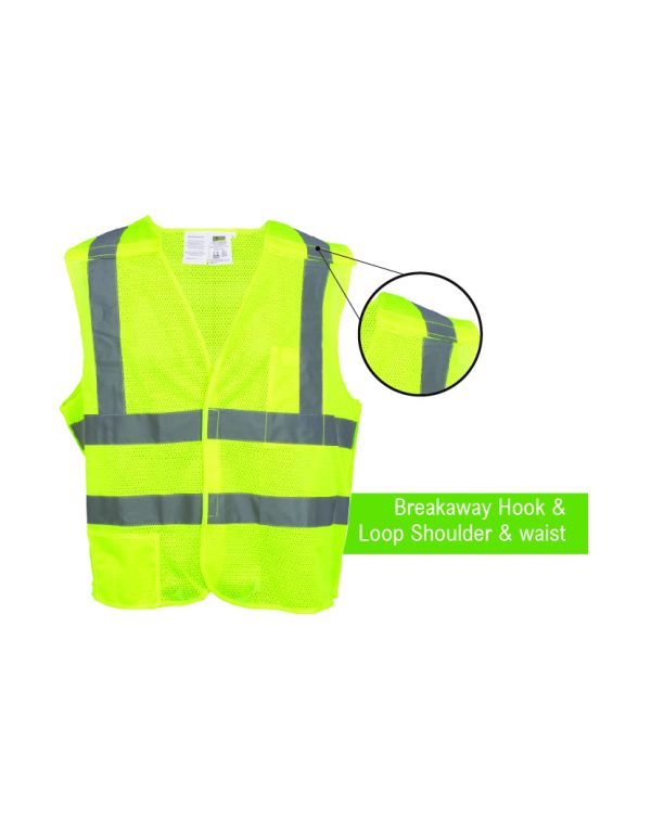 Breakaway Safety Vest, COR-BRITE®, Type R, Class 2, FR: #VB221PFR - Image 3