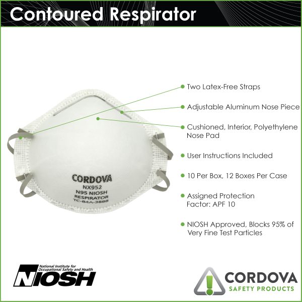 Respirator, Contoured, N95: #NX952 - Image 4