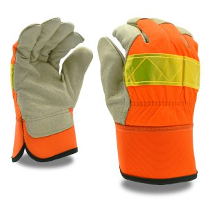 Leather Hi-visibility Gloves